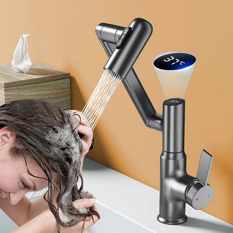 Multi-Function Digital Display LED Basin Faucet 