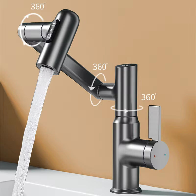 Multi-Function Digital Display LED Basin Faucet 