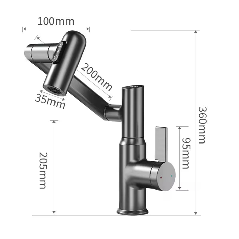 Multi-Function Digital Display LED Basin Faucet 